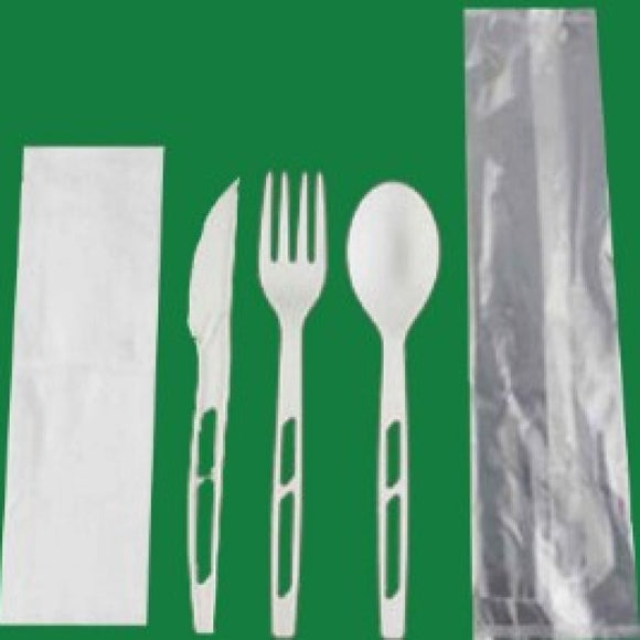 Bio Cutlery Set- Knife/Fork/Spoon/Salt/Pepper