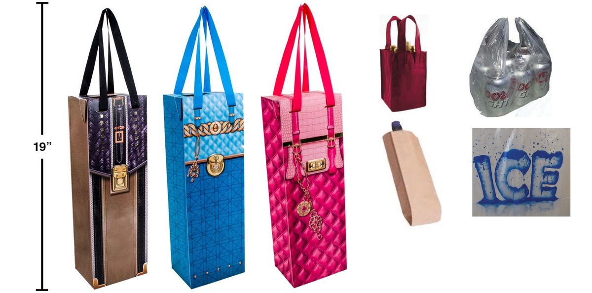 Bags plastic kraft paper gift bags ice bags reusable shoppers