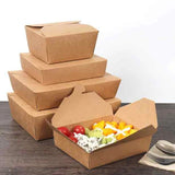 Kraft foldable Take-Out containers - 100% recylable!