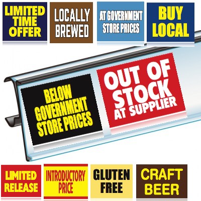 Shelf Talker price channel inserts-19 styles-5 per pack- mix and match - Free Shipping!