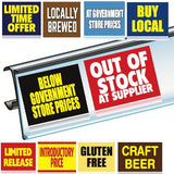 Shelf Talker price channel inserts-19 styles-5 per pack- mix and match - Free Shipping!