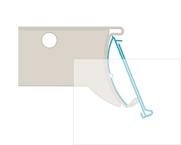 Flex Backing- Shelf Ticket Moulding - 25 units per case