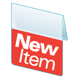 Shelf Tags "New Item" right angle & flat mount- 25 per case