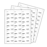 Perforated label sheets -500 sheets per pack- other sizes available!