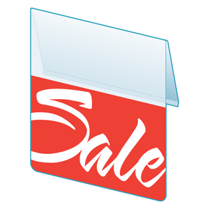 Shelf Tags "Sale" in Italic print -right angle and flat mount- 25 per case