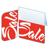 Shelf Tags "Sale" in Italic print -right angle and flat mount- 25 per case