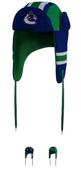 Vancouver Canucks®- Trapper Hat -Reversible -Free Shipping!