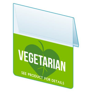 Shelf Tags "Vegitarian" flat mount
