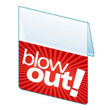 Shelf Tags "Blow Out" right angle and flat mount- 25 per case