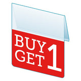 Shelf Tags "BOGO" right angle & flat mount - 25 per case