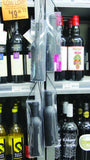 Plastic product merchandiser hanging strips - 25 units per case