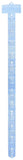 Plastic product merchandiser hanging strips - 25 units per case