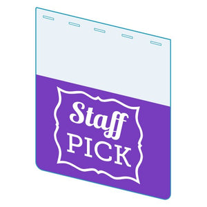 Shelf Tags "Staff Pick" right angle & flat mount- 25 per case